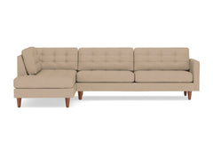 Lexington 2pc Sectional Sofa :: Leg Finish: Pecan / Configuration: LAF - Chaise on the Left
