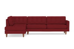 Lexington 2pc Sectional Sofa :: Leg Finish: Pecan / Configuration: LAF - Chaise on the Left