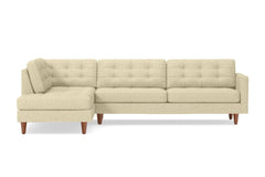 Lexington 2pc Sectional Sofa :: Leg Finish: Pecan / Configuration: LAF - Chaise on the Left