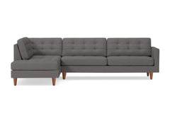 Lexington 2pc Sectional Sofa :: Leg Finish: Pecan / Configuration: LAF - Chaise on the Left