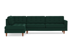 Lexington 2pc Sectional Sofa :: Leg Finish: Pecan / Configuration: LAF - Chaise on the Left