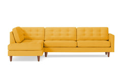 Lexington 2pc Sectional Sofa :: Leg Finish: Pecan / Configuration: LAF - Chaise on the Left