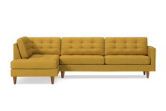 Lexington 2pc Sectional Sofa :: Leg Finish: Pecan / Configuration: LAF - Chaise on the Left