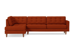 Lexington 2pc Sectional Sofa :: Leg Finish: Pecan / Configuration: LAF - Chaise on the Left