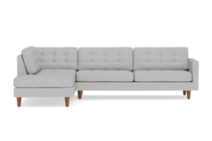 Lexington 2pc Sectional Sofa :: Leg Finish: Pecan / Configuration: LAF - Chaise on the Left
