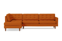 Lexington 2pc Sectional Sofa :: Leg Finish: Pecan / Configuration: LAF - Chaise on the Left