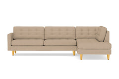 Lexington 2pc Sectional Sofa :: Leg Finish: Natural / Configuration: RAF - Chaise on the Right