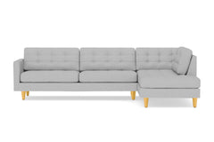 Lexington 2pc Sectional Sofa :: Leg Finish: Natural / Configuration: RAF - Chaise on the Right