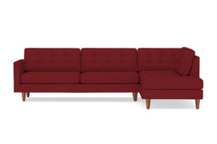 Lexington 2pc Sectional Sofa :: Leg Finish: Pecan / Configuration: RAF - Chaise on the Right