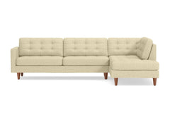 Lexington 2pc Sectional Sofa :: Leg Finish: Pecan / Configuration: RAF - Chaise on the Right