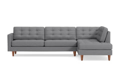 Lexington 2pc Sectional Sofa :: Leg Finish: Pecan / Configuration: RAF - Chaise on the Right