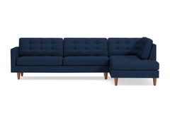 Lexington 2pc Sectional Sofa :: Leg Finish: Pecan / Configuration: RAF - Chaise on the Right