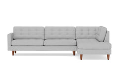 Lexington 2pc Sectional Sofa :: Leg Finish: Pecan / Configuration: RAF - Chaise on the Right