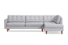 Lexington 2pc Sectional Sofa :: Leg Finish: Pecan / Configuration: RAF - Chaise on the Right