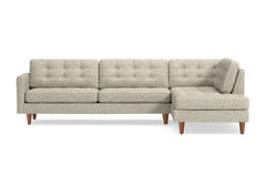 Lexington 2pc Sectional Sofa :: Leg Finish: Pecan / Configuration: RAF - Chaise on the Right