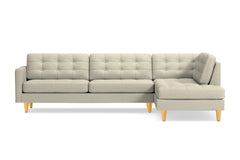Lexington 2pc Sectional Sofa :: Leg Finish: Natural / Configuration: RAF - Chaise on the Right