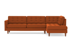 Lexington 2pc Sectional Sofa :: Leg Finish: Pecan / Configuration: RAF - Chaise on the Right