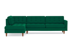 Lexington 2pc Sectional Sofa :: Leg Finish: Pecan / Configuration: LAF - Chaise on the Left