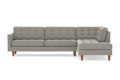 Lexington 2pc Sectional Sofa :: Leg Finish: Pecan / Configuration: RAF - Chaise on the Right