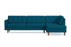 Lexington 2pc Sectional Sofa :: Leg Finish: Pecan / Configuration: RAF - Chaise on the Right