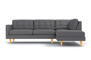 Logan 2pc Sectional Sofa :: Leg Finish: Natural / Configuration: RAF - Chaise on the Right