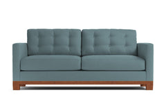 Logan Drive Twin Size Sleeper Sofa Bed :: Leg Finish: Pecan / Sleeper Option: Deluxe Innerspring Mattress