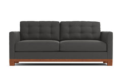 Logan Drive Queen Size Sleeper Sofa Bed :: Leg Finish: Pecan / Sleeper Option: Deluxe Innerspring Mattress