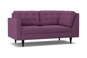 Logan Left Arm Corner Apt Size Sofa :: Leg Finish: Espresso / Configuration: LAF - Chaise on the Left