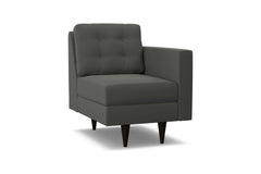 Logan Right Arm Chair :: Leg Finish: Espresso / Configuration: RAF - Chaise on the Right