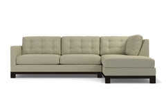 Logan Drive 2pc Sleeper Sectional Sofa :: Leg Finish: Espresso / Configuration: RAF - Chaise on the Right / Sleeper Option: Deluxe Innerspring Mattress