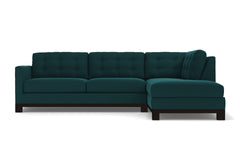 Logan Drive 2pc Sleeper Sectional Sofa :: Leg Finish: Espresso / Configuration: RAF - Chaise on the Right / Sleeper Option: Deluxe Innerspring Mattress