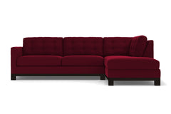 Logan Drive 2pc Sleeper Sectional Sofa :: Leg Finish: Espresso / Configuration: RAF - Chaise on the Right / Sleeper Option: Memory Foam Mattress