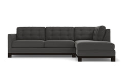 Logan Drive 2pc Sleeper Sectional Sofa :: Leg Finish: Espresso / Configuration: RAF - Chaise on the Right / Sleeper Option: Deluxe Innerspring Mattress