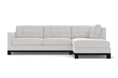 Logan Drive 2pc Sleeper Sectional Sofa :: Leg Finish: Espresso / Configuration: RAF - Chaise on the Right / Sleeper Option: Deluxe Innerspring Mattress