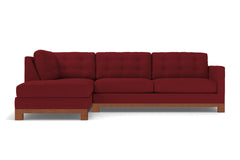 Logan Drive 2pc Sleeper Sectional Sofa :: Leg Finish: Pecan / Configuration: LAF - Chaise on the Left / Sleeper Option: Memory Foam Mattress