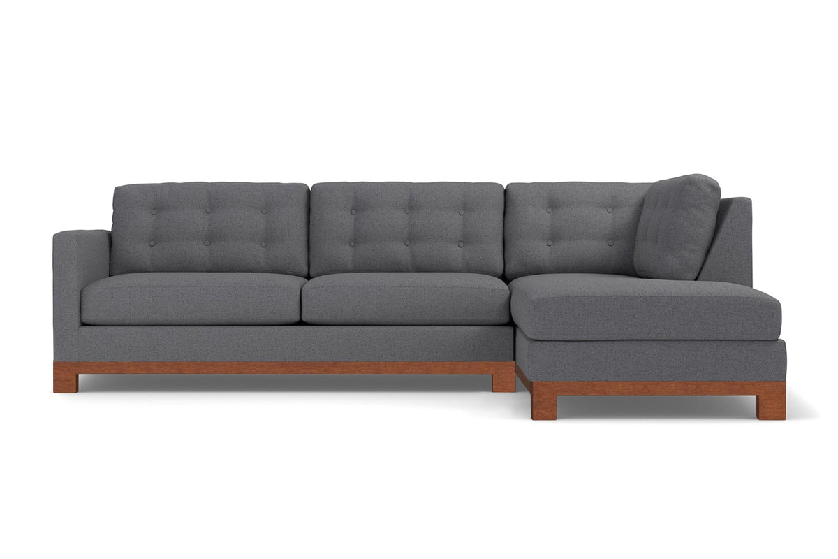 Logan Drive 2pc Sleeper Sectional Sofa :: Leg Finish: Pecan