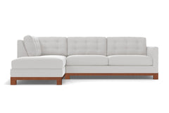 Logan Drive 2pc Sleeper Sectional Sofa :: Leg Finish: Pecan / Configuration: LAF - Chaise on the Left / Sleeper Option: Memory Foam Mattress