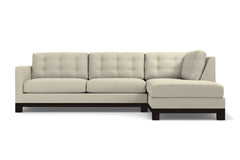 Logan Drive 2pc Sleeper Sectional Sofa :: Leg Finish: Espresso / Configuration: RAF - Chaise on the Right / Sleeper Option: Deluxe Innerspring Mattress