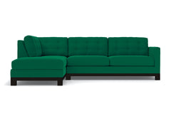 Logan Drive 2pc Sleeper Sectional Sofa :: Leg Finish: Espresso / Configuration: LAF - Chaise on the Left / Sleeper Option: Deluxe Innerspring Mattress