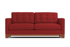 Logan Drive Apartment Size Sleeper Sofa Bed :: Leg Finish: Pecan / Sleeper Option: Memory Foam Mattress