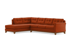 Marco 2pc Sectional Sofa :: Leg Finish: Pecan / Configuration: LAF - Chaise on the Left