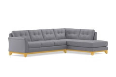 Marco 2pc Sectional Sofa :: Leg Finish: Natural / Configuration: RAF - Chaise on the Right