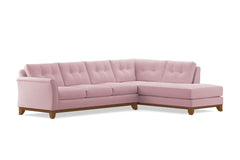 Marco 2pc Sectional Sofa :: Leg Finish: Pecan / Configuration: RAF - Chaise on the Right
