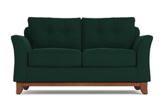 Marco Apartment Size Sleeper Sofa Bed :: Leg Finish: Pecan / Sleeper Option: Deluxe Innerspring Mattress