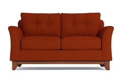 Marco Apartment Size Sleeper Sofa Bed :: Leg Finish: Pecan / Sleeper Option: Memory Foam Mattress