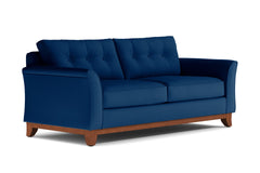 Marco Queen Size Sleeper Sofa Bed :: Leg Finish: Pecan / Sleeper Option: Memory Foam Mattress