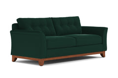 Marco Queen Size Sleeper Sofa Bed :: Leg Finish: Pecan / Sleeper Option: Deluxe Innerspring Mattress