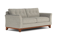 Marco Queen Size Sleeper Sofa Bed :: Leg Finish: Pecan / Sleeper Option: Memory Foam Mattress