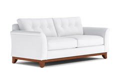 Marco Queen Size Sleeper Sofa Bed :: Leg Finish: Pecan / Sleeper Option: Memory Foam Mattress