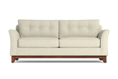 Marco Queen Size Sleeper Sofa Bed :: Leg Finish: Pecan / Sleeper Option: Deluxe Innerspring Mattress